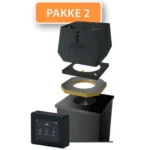 RØYKSUGER PAKKE 2 - Exodraft (Pk2) for lukket ildsted (mur -og elementpipe med flere pipeløp, Vertikalt utløp