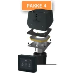 RØYKSUGER PAKKE 4 - Exodraft (Pk4) for lukket ildsted (Stålpipe), Vertikalt utkast
