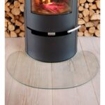 Aduro Gulvplate, glass, halvmåne, til Aduro 1 & 9-serien.