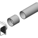 Nordpeis veggjennomføring til friskluftsett