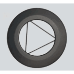 PYNTERING X Ø150 Sort Senoth.  5,5 cm Bred  -m/fjær