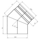 PEISRØR Ø150X45° SENOTHERM 2MM - Bilde 2