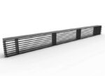 VENTILRIST RAIL SORT B1000H100mm m/kassett 700cm2