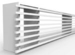 VENTILRIST RAIL SORT B650H100mm m/kassett 460cm2 - Bilde 2
