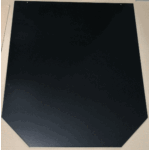 UNDERLAGSPLATE EMALJERT D90B75CM  (A) SORT/GRÅ HELMIN